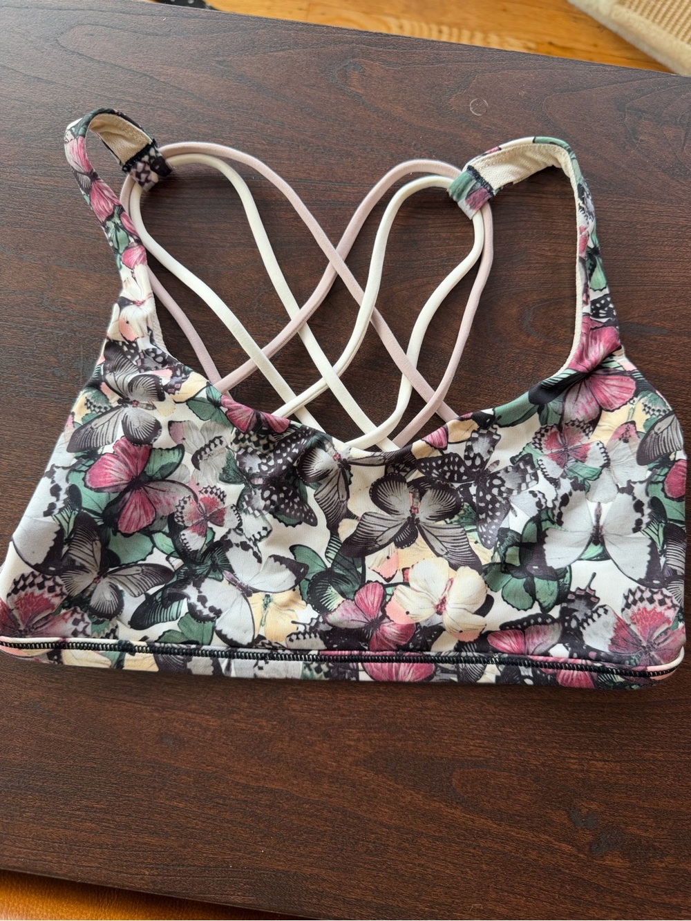 Butterfly Print Lululemon Sports Bra